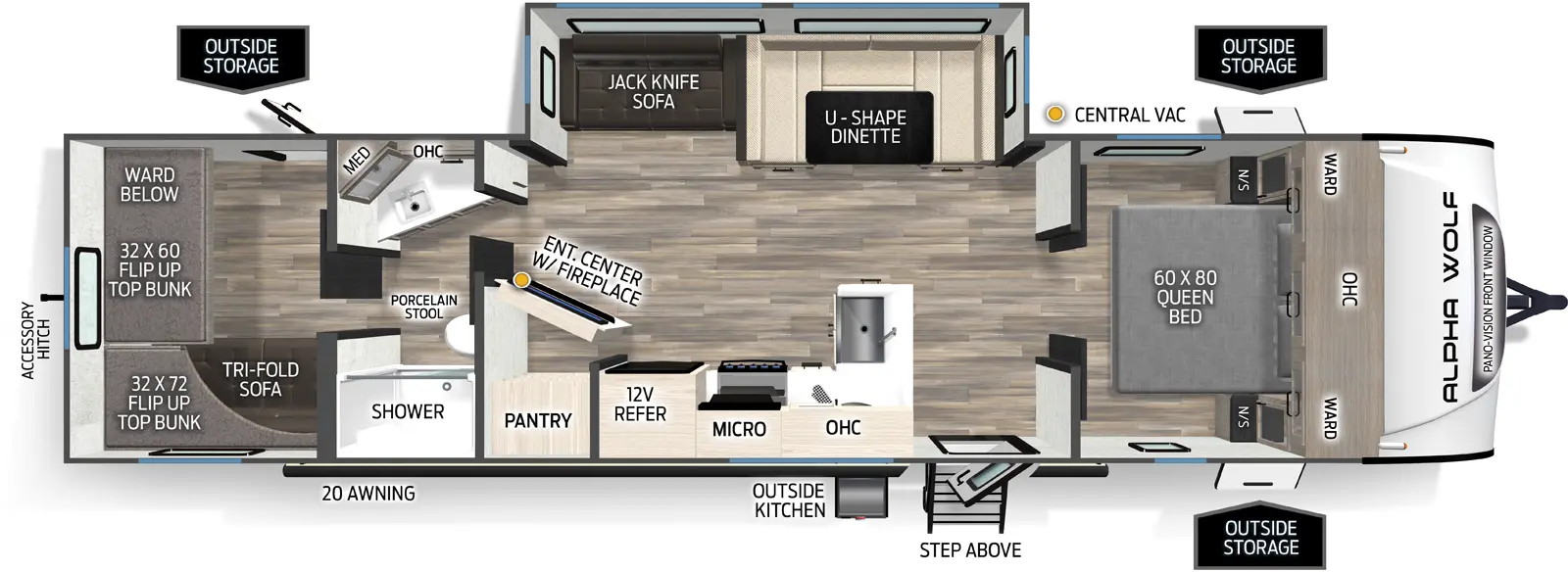 Alpha Wolf 29TB Floorplan